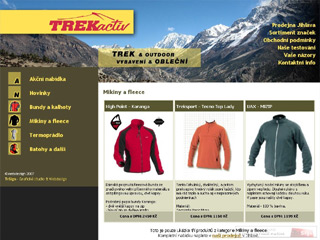 Trekactiv - prodej outdoorového oblečení